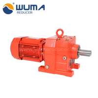 Foot mounting Inline Helical Speed Gearbox Reducer with Shaft